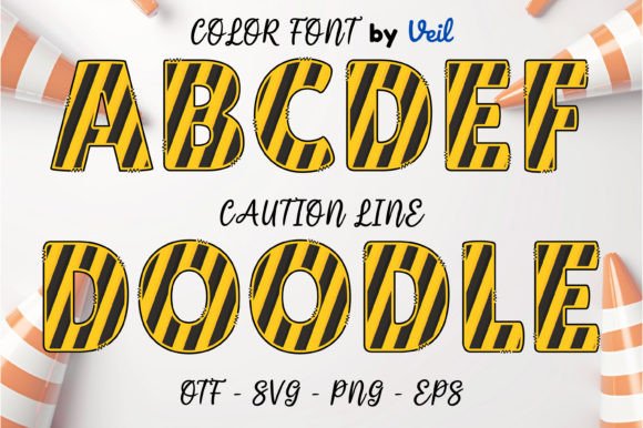 Caution Line: A Creative Font with Playful Charm