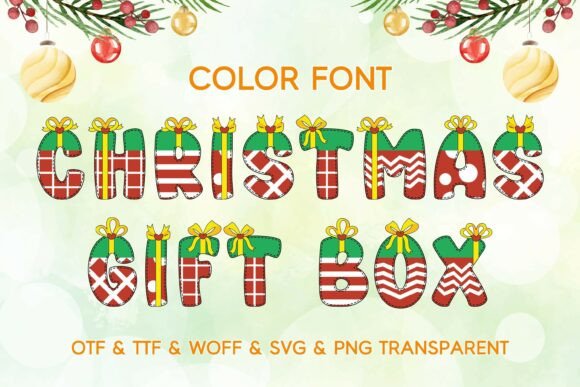 Christmas Gift Box Font: Unwrap Festive Typography