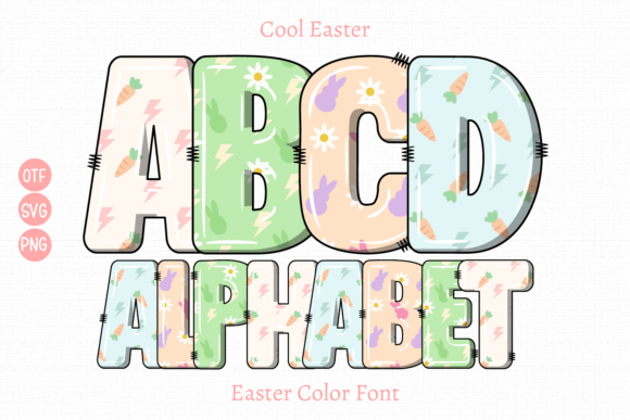 Cool Easter: A Playful Easter Day Color Font