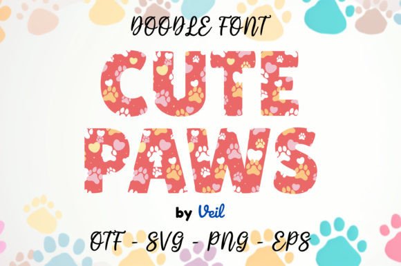 Cute Paw: The Cool Color Font for Playful & Artistic Projects