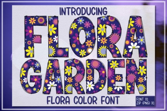 Flora Garden: A Playful Typeface for Vibrant Designs