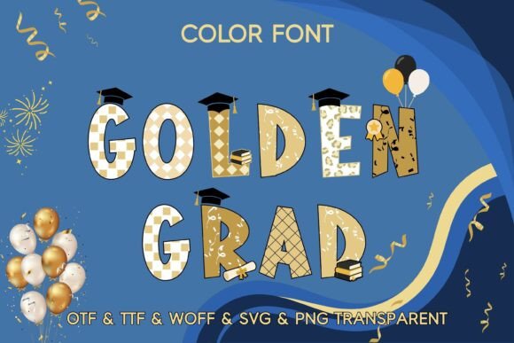 Golden Grad: A Playful Font for Unforgettable Celebrations