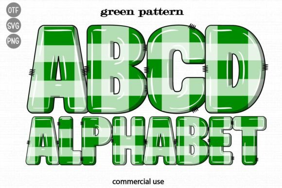 Green Pattern: A Playful Font for Creative Projects