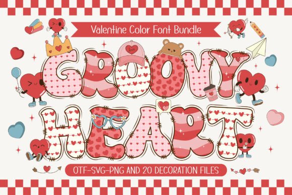 Groovy Heart: A Retro Font That Brings the Love