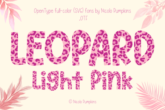 Leopard Light Pink: A Chic Font for Modern Designs