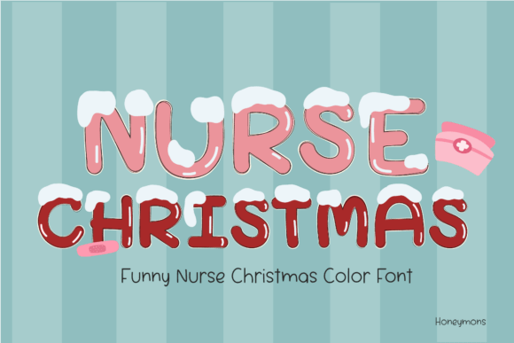 Nurse Christmas Font: Festive Care for Holiday Designs
