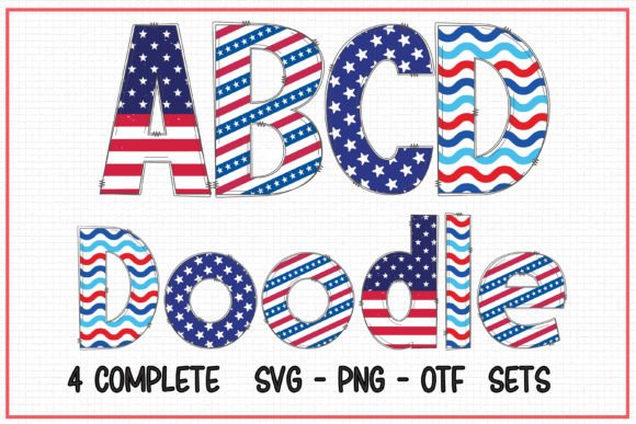 Patriotic Doodle: A Display Font with Vibrant Energy