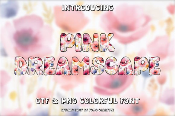 Pink Dreamscape: A Modern Color Font for Vibrant Design