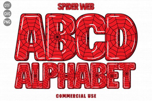 Spider Web: The Color Font with a Unique Textured Skin