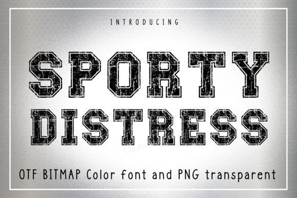 Sporty Distress: A Fresh Take on Bold, Gritty Typography