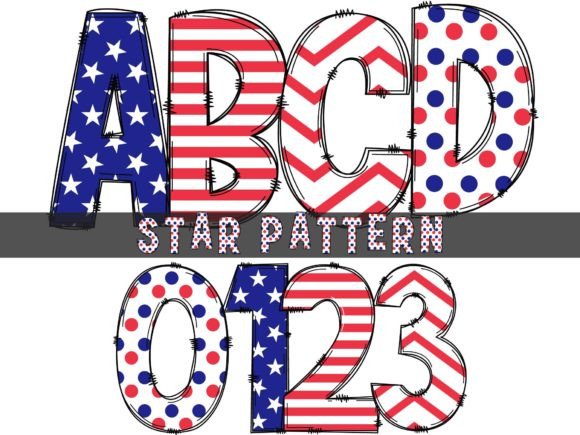 Star Pattern: A Creative Font for Invitations & Designs