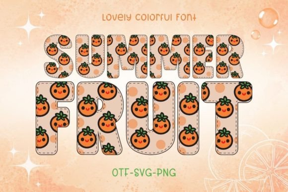 Summer Fruit Font: A Juicy Design Asset for Creative Projects