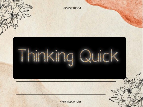 Thinking Quick: A Friendly Sans Serif for Modern Design