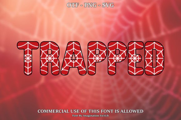 Trapped: A Font That Captivates with Color and Character