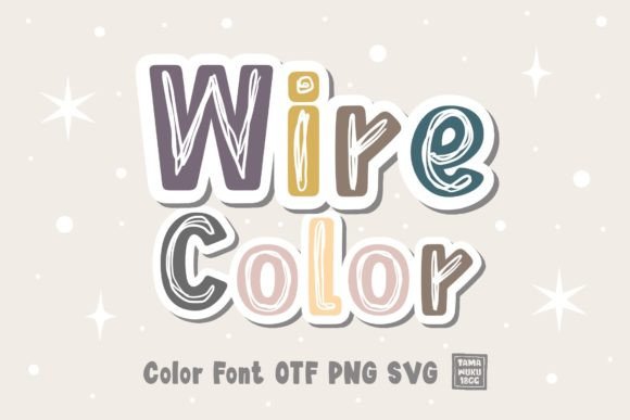 Wire Color: A Sweet Color Font for Bold Visual Impact