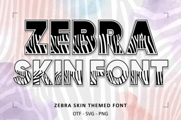 Zebra Skin: A Safari-Inspired Typeface for Bold Branding